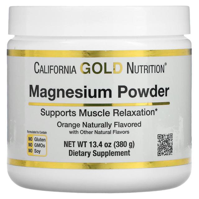 California Gold Nutrition, Magnesium Powder Beverage, Orange Crush, 13.4 oz (380 g) on Productcaster.