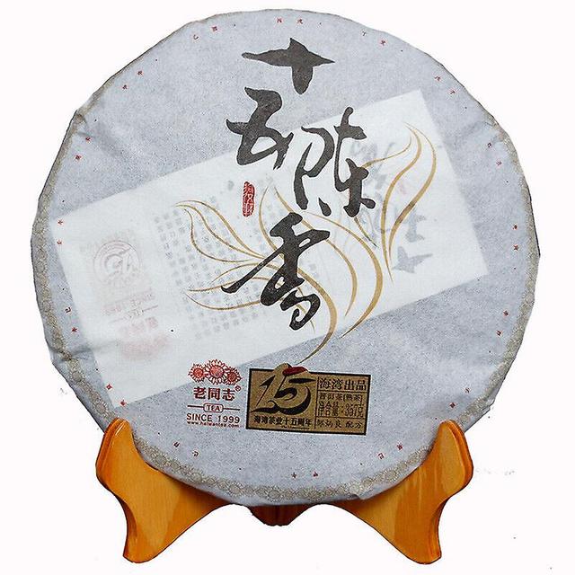 357g 15 Anniversary Chen Xiang Puerh Lao Tong Zhi Haiwan Old Comrade Ripe Puer on Productcaster.