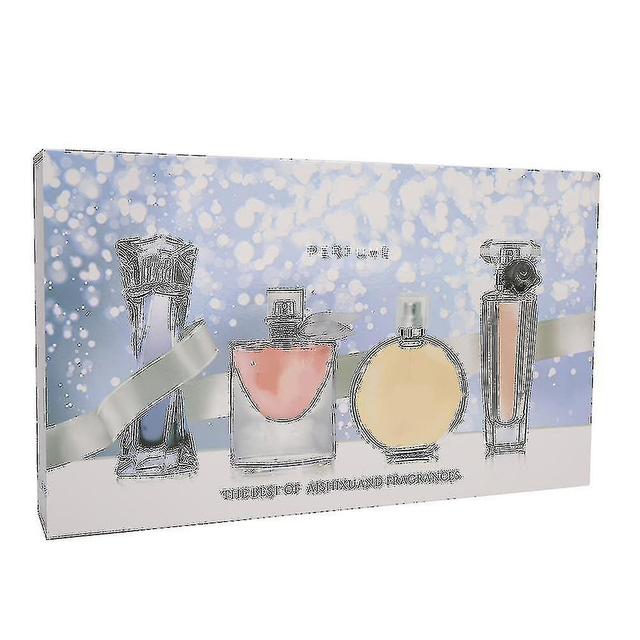 4pcs Lady Perfume Set Long??lasting Atomizer Female Perfume Flower Fragrance Gift on Productcaster.