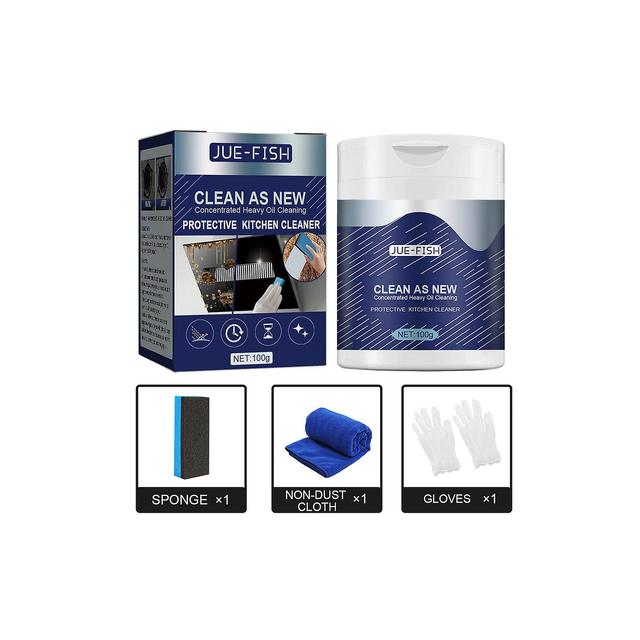 Jue-fish Chef Cleaner Powder, Mof Chef Cleaning Powdersolve Kitchen Oil Plet Pain Points on Productcaster.