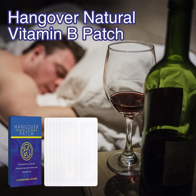 unbrand Hangover Patch, 12pcs Vitamin B Anti Alcohol Stickers, Relieve Discomfort After Drinking, Reduce Alcohol Damage on Productcaster.