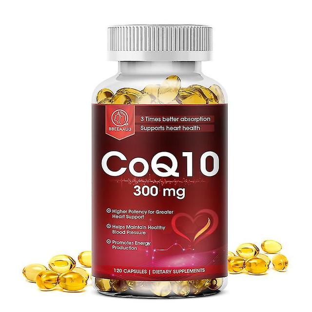 300mg Organic Ultra High Absorption Coq10 Coenzyme Q10 Promotes Cardiovascular&heart Health Provides Energy Health Food 60PCS on Productcaster.