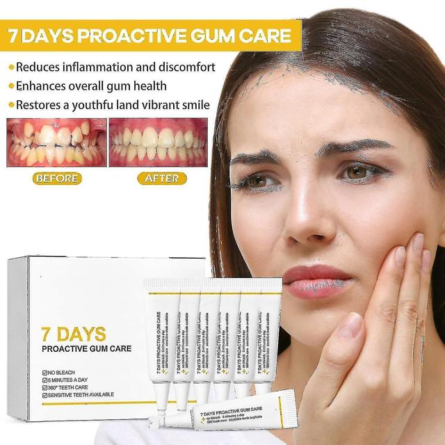 7-Day Gum Regrowth Essence for Proactive Treatment, Fast-Acting Gum Therapy Soothing Gel, Gentle Gum Repair to Restore Oral Health 1 Box - 7pcs on Productcaster.