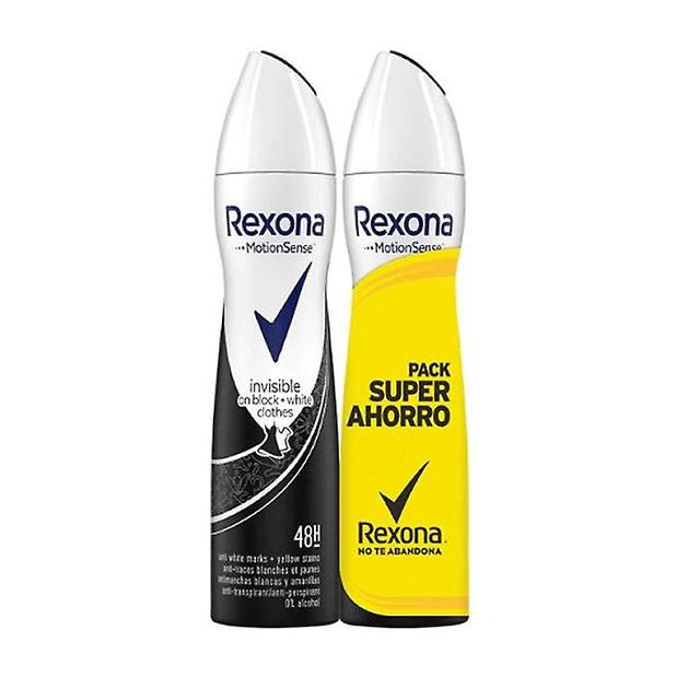 Rexona deodorant motion sense invisible on black&white clothes spray 2x200ml on Productcaster.