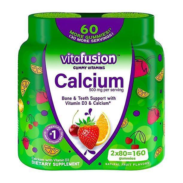 Vitafusion calcium gummy vitamins, 2x80ct twin pack on Productcaster.