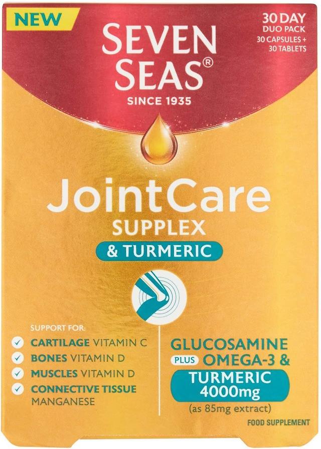 Seven Seas JointCare Supplex & Turmeric With Glucosamine & Omega 4000mg on Productcaster.