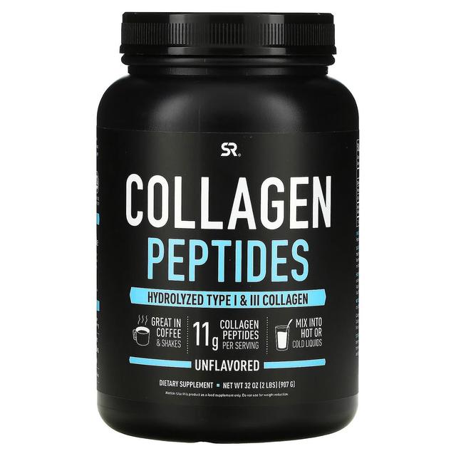 Sports Research, Collagen Peptides, Hydrolyzed Type I & III Collagen, Unflavored, 32 oz (907 g) on Productcaster.