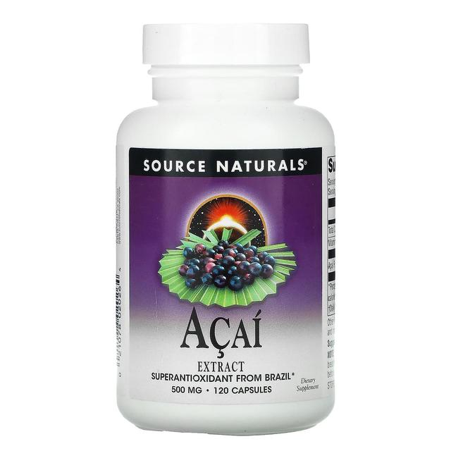 Source Naturals, Acai Extract, 500 mg, 120 Capsules on Productcaster.