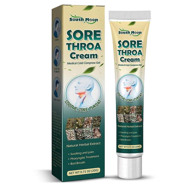 Kpaloft 1/2pcs Sore Throat Cream Natural Herbal Extract Tonsils Sore Throat Sore Throat Relief Cream on Productcaster.