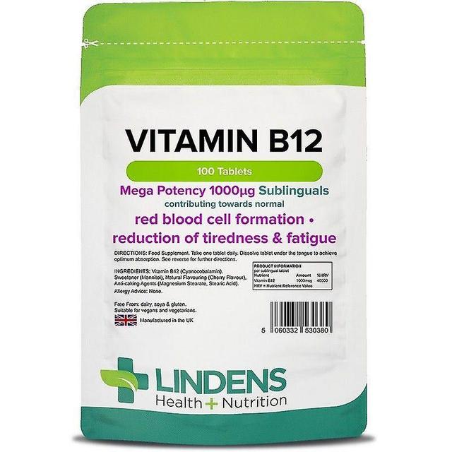 Lindens B12-vitamiini 1000mcg sublingual tabs 100 (380) on Productcaster.