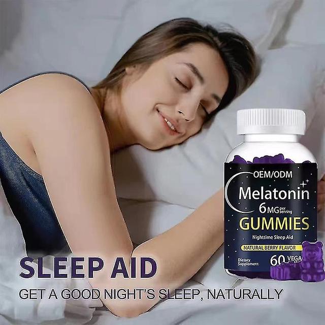 1 Pack Melatonin 6 Mg Gummies Immune Plus Sleep Melatonin Vitamin Gummies Comes With Seven-day Refill Box 1PC on Productcaster.