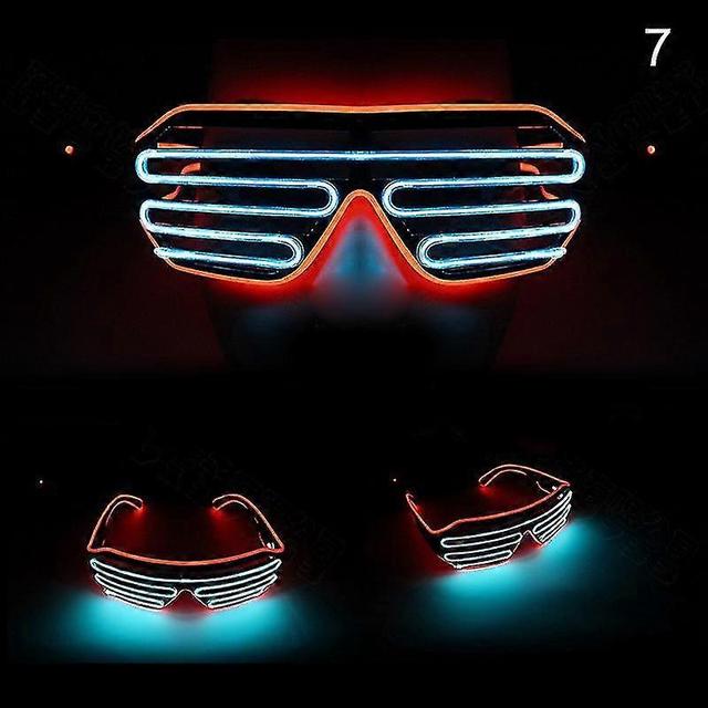 Shutter Double Flashing Glasses Led Goggles For Bar 7 on Productcaster.