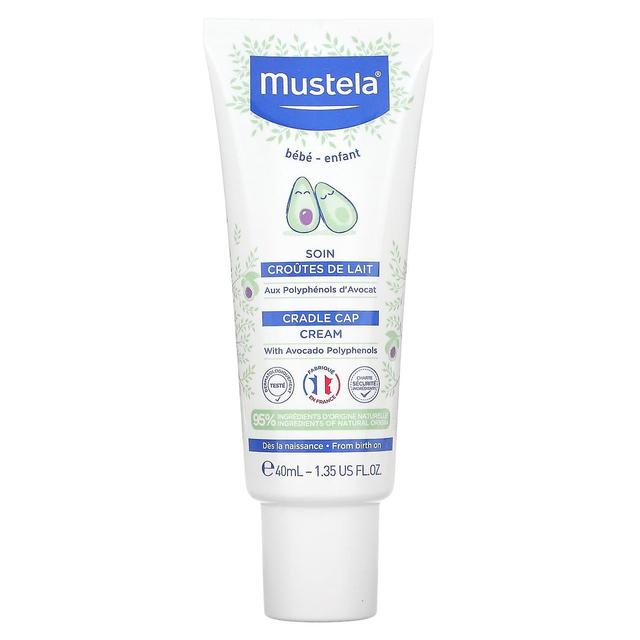 Mustela, Cradle Cap Cream, duftfri, 1,35 fl oz (40 ml) on Productcaster.