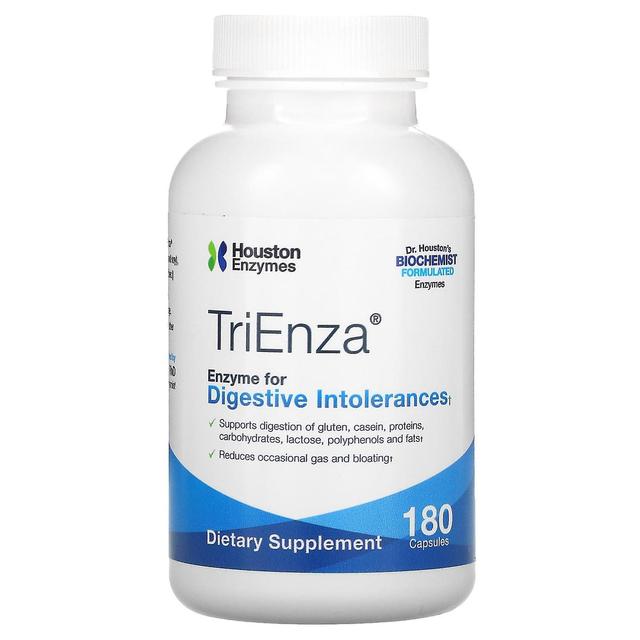 Houston Enzymes, TriEnza, Enzyme For Digestive Intolerances, 180 Capsules on Productcaster.