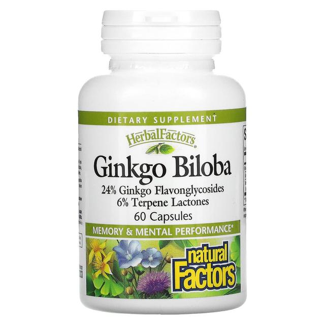 Natural Factors, Ginkgo Biloba, 60 Capsules on Productcaster.