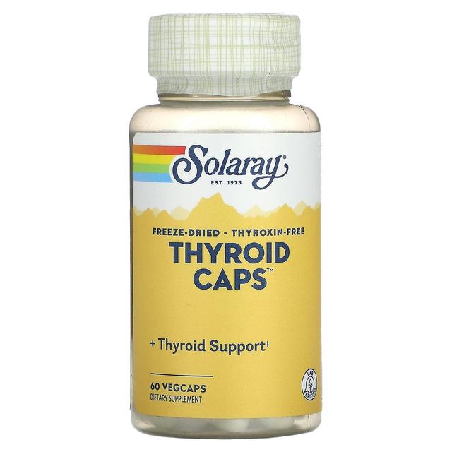 Solaray, Freeze Dried Thyroid Caps, 60 VegCaps on Productcaster.