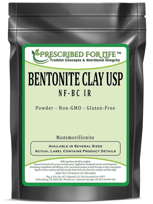 Prescribed For Life Bentonite Clay - USP Grau De Sódio Montmorillonite Bentonite - NF-BC Cosméticos e Uso de Alimentos 12 oz (340 g) on Productcaster.