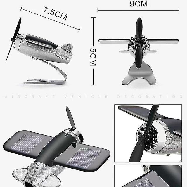 Sjioh Car Air Freshener Smell In The Styling Solar Airplane Model Center Console silvery on Productcaster.