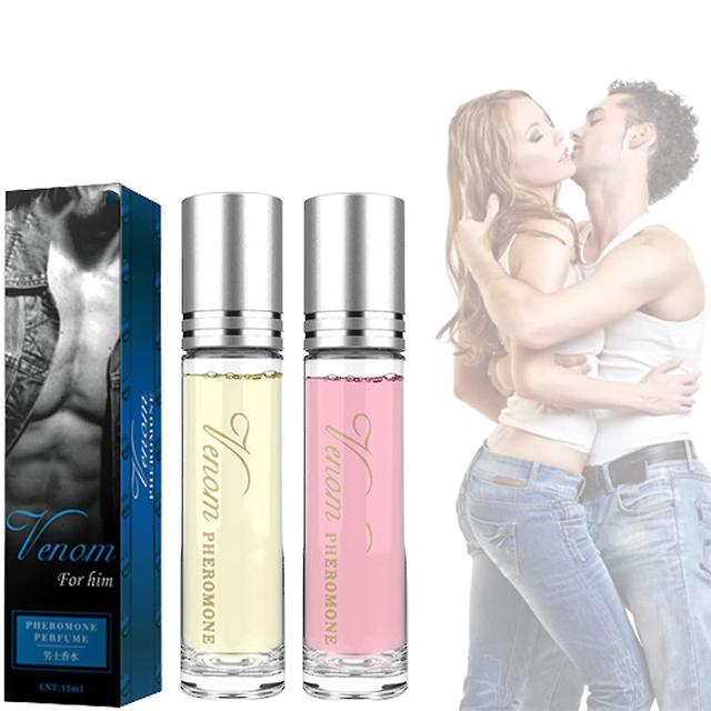 Long-lasting Light Fragrance Pheromone Perfume For Womenmen, High Attractive Roll On Perfume Party Perfume Qxuan for women men 2pcs on Productcaster.