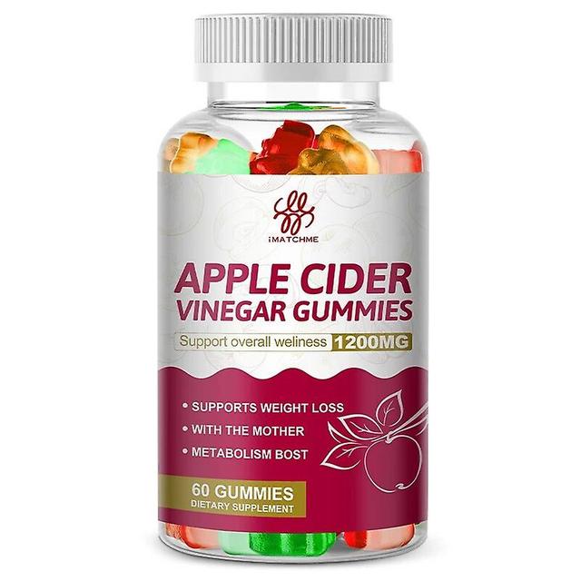 Visgaler Ketone Apple Cider Vinegar Gummies Malic Acid Keto Diet For Men And Women Weight Management For Gym Fitness Vegetarian, Gmp 60pcs on Productcaster.