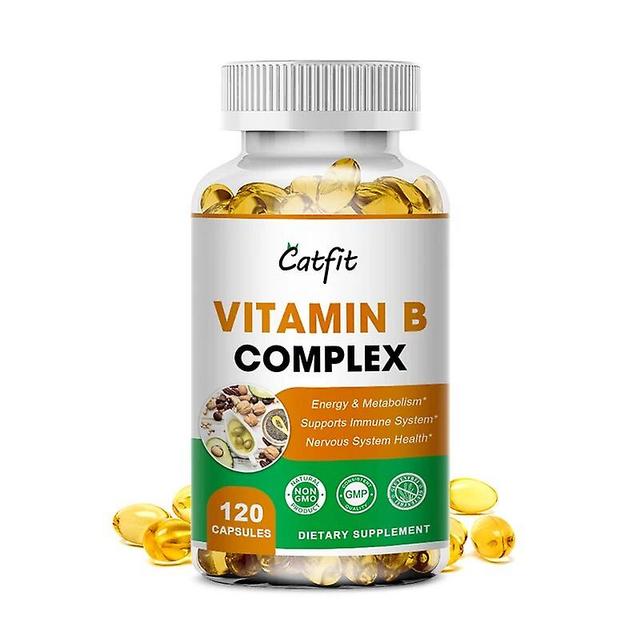 Hikig Vitamin B Complex Capsule B12 B1 B2 B3 B5 B6 B7 B9 Folic Acid&Biotin Relieve anxiety Health&Energy for Nervous System 120pcs on Productcaster.