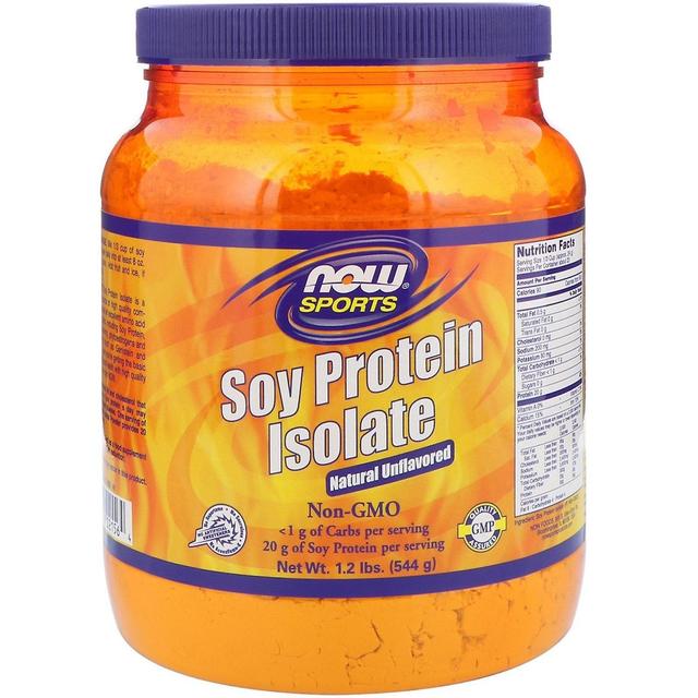 Now Foods, Sports, Soy Protein Isolate, Natural Unflavored, 1.2 lbs (544 g) on Productcaster.