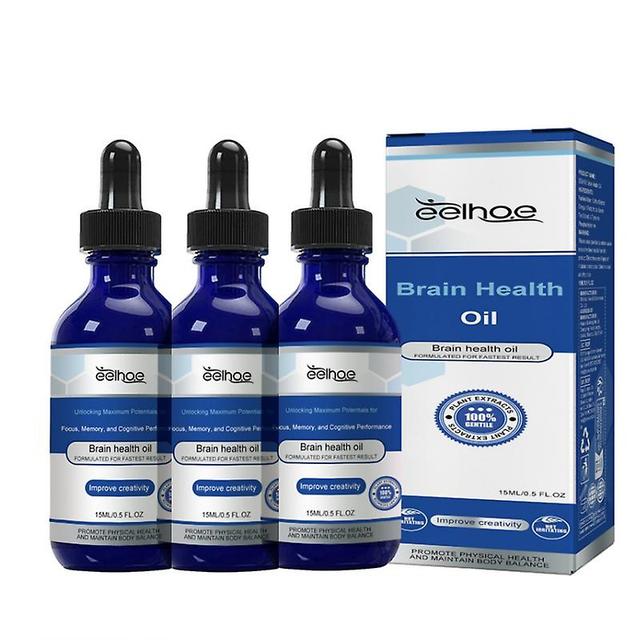 3x Brain Health Oil - Creativiteit stimuleren en perceptuele vermogens uitbreiden on Productcaster.