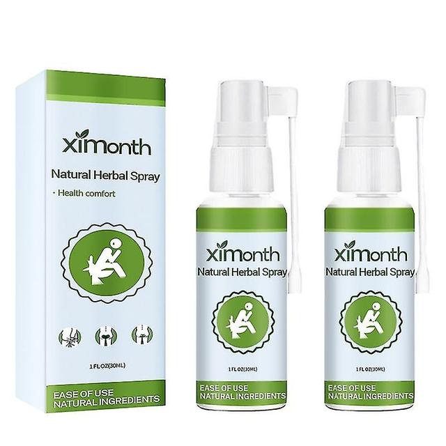 Health Skin Care Natural Herbal Hemorrhoid Treatment Internal Piles External Anal Fissure Anal Relief Spray Essential Oils 2pcs on Productcaster.