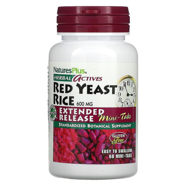 Nature's Plus NaturesPlus, Herbal Actives, Red Yeast Rice, 300 mg, 60 Mini-Tablets on Productcaster.