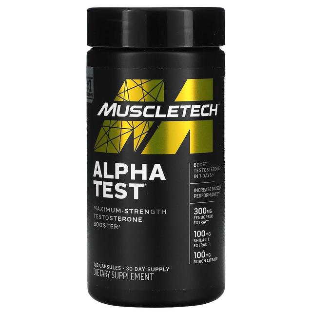 MuscleTech, Alpha Test, 120 Capsules on Productcaster.