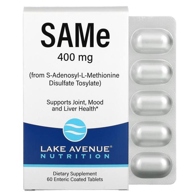 Lake Avenue Nutrition, SAMe ( Disulfate Tosylate), 400 mg, 60 Enteric Coated Tablets on Productcaster.