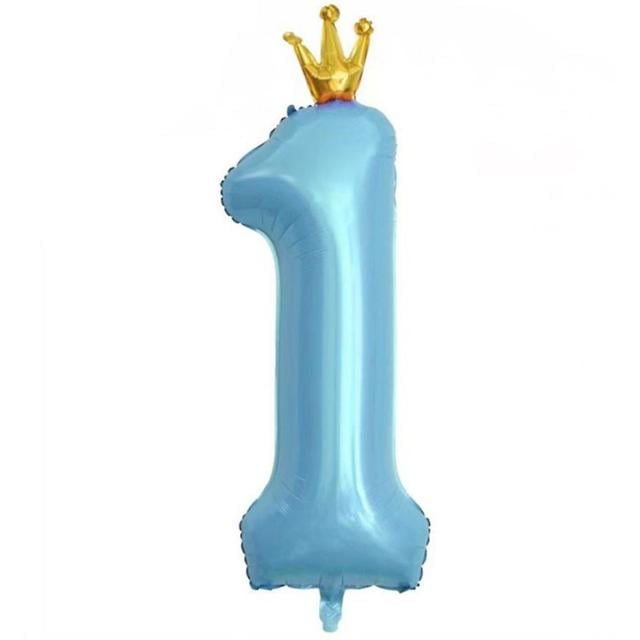 40 Inch Crown Balloons Self-sealing Decorative Balloons Birthday Party Balloons Num1 on Productcaster.