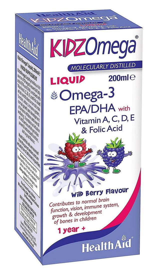 Health aid kidzomega liquid omega-3 on Productcaster.