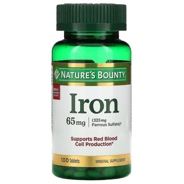 Nature's Bounty, Iron, 65 Mg, 100 on Productcaster.