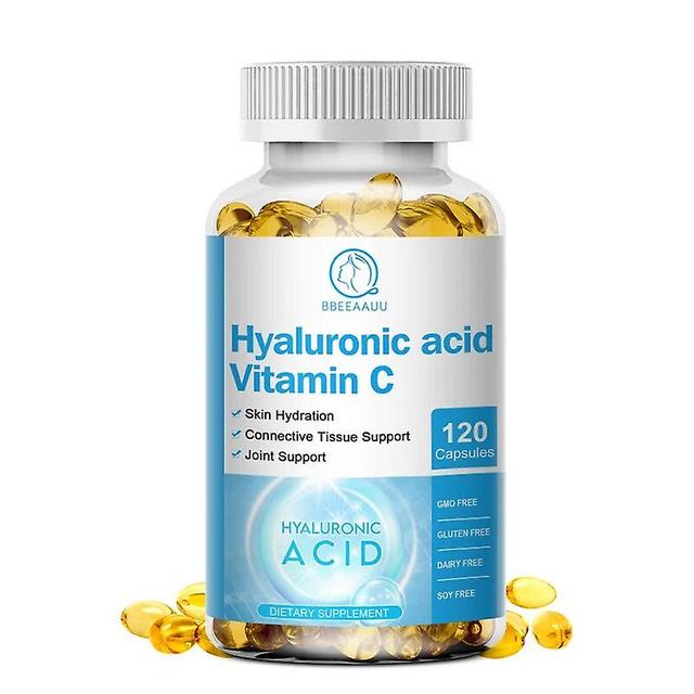 Eccpp L-proline Hyaluronic Acid Capsule Vitamin C Supplement Antioxidant Reduce Wrinkles&fine Lines Keeping Joints Lubricated 120pcs on Productcaster.