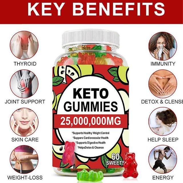 Ketone Slimming Gummies Apple Cider Vinegar Keto Bear Reduce Anxiety & Stress on Productcaster.