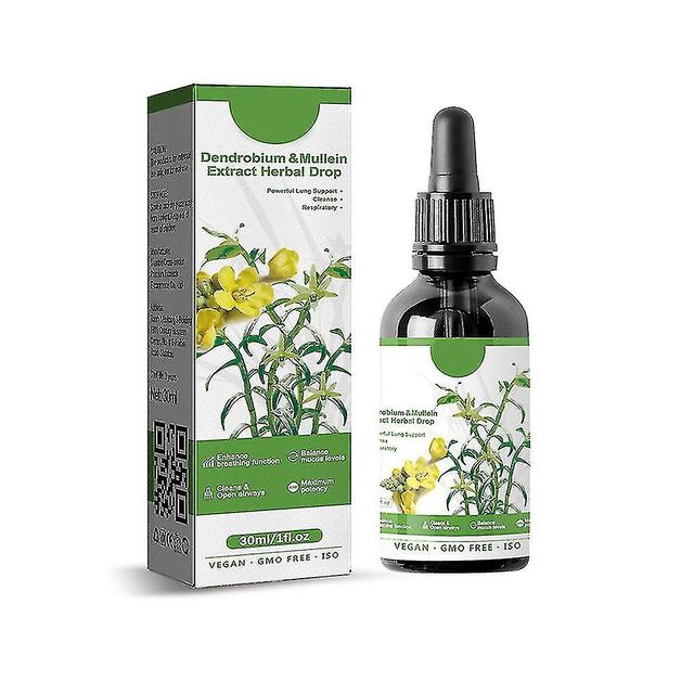 Dendrobium Mullein Extract Powerful Lung Cleanse Respiratory Herbal Drops 2pcs on Productcaster.