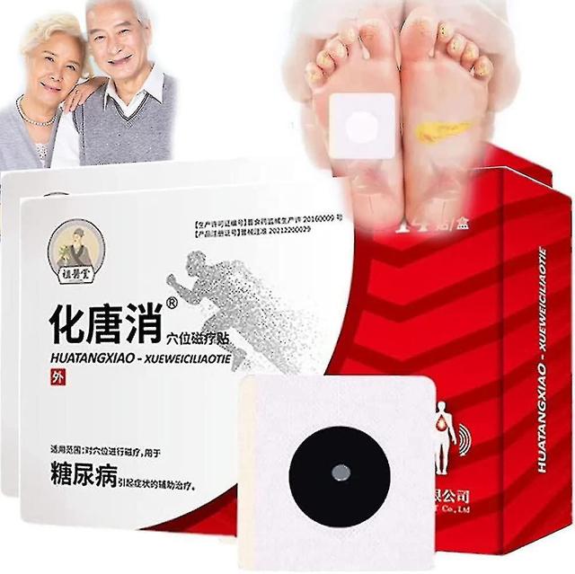 Hua Tang Xiao Acupoint Autocollant, patch de diabète à base de plantes, Hua Tang Xiao, Huatangxiao Acupoint Stimulation de la pression 28pcs on Productcaster.