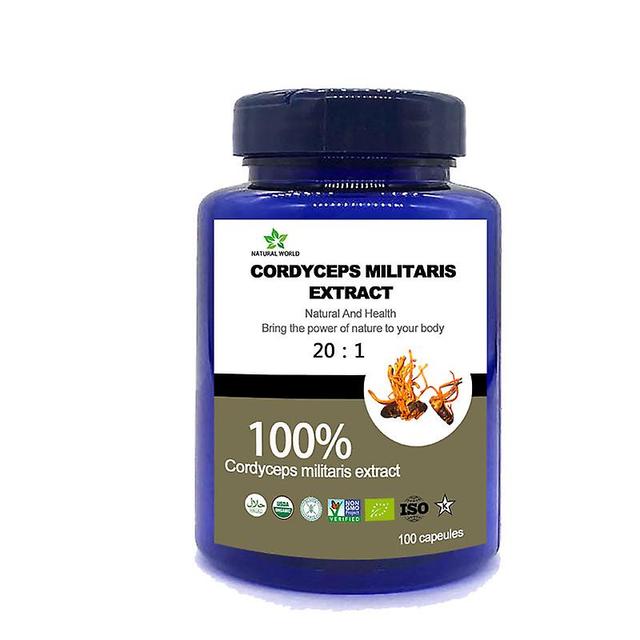 Vorallme 100pcs/bouteille 100% Cordyceps Militaris Extrait 20 :1 Pour Healthy 1 bottle 100pcs on Productcaster.