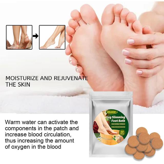 Finiss Lymphatic Drainage Ginger Foot Soak | 10pcs Leg Slimming Foot Bath | Natural Mugwort Herb Foot Soak To Remove Impurities, Relieve Stress And... on Productcaster.