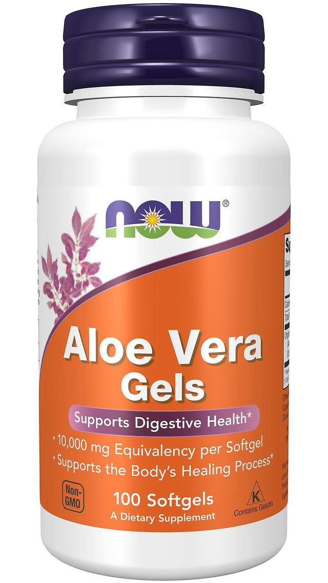 NOW Foods NU Livsmedel Aloe Vera 10,000 mg 100 Softgels on Productcaster.