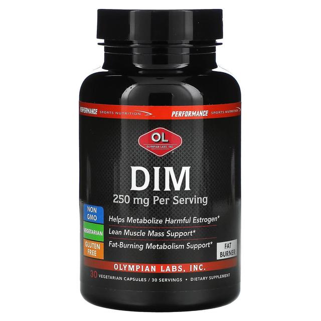 Olympian Labs Inc. Olympian Labs Inc., Performance Sports Nutrition, DIM, 250 mg, 30 Vegetarische Capsules on Productcaster.