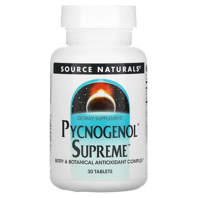 Source Naturals, Pycnogenol Supreme, 30 Tablets on Productcaster.