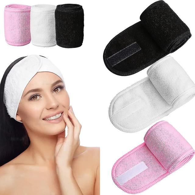 3szt Eaux de Maquilla, Spa Eau, Femme Eau Cheveux Soin Visa Avec Tape Pour Le Bain de Maquilla, Maquilla Et Sport ( , Bl on Productcaster.