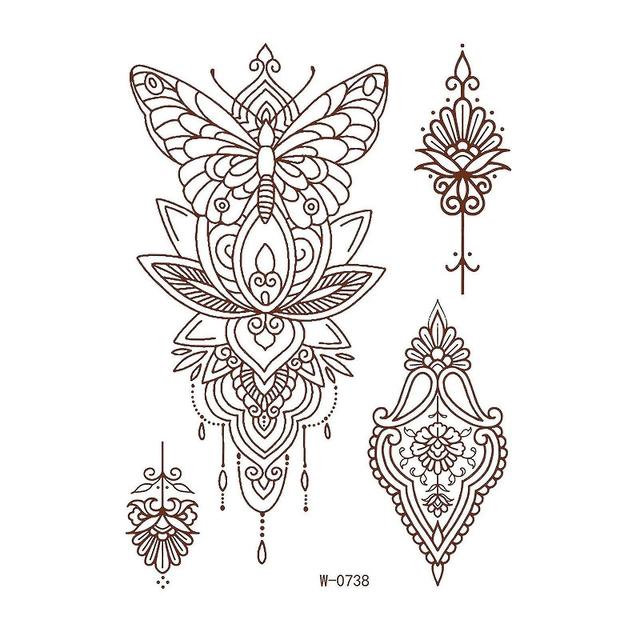 Szmtcv Temporary Tattoo Sticker Waterproof Diy Body Tattoo Patch Long Lasting Personalized Sticker 0738S on Productcaster.