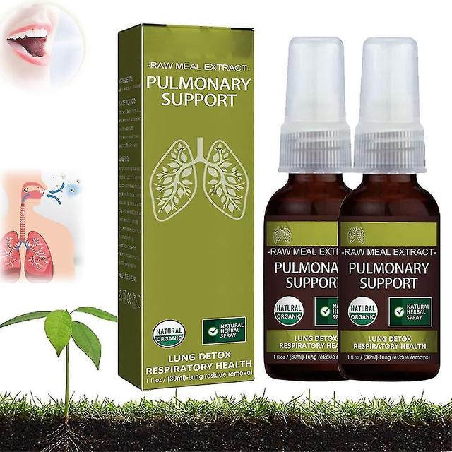 Herbal Lung Cleansing Spray, Organic Lung Health Supplement, Respiratory Support Detox Lung Cleanse Mist Promotes Lung Health 2pcs - 60ml on Productcaster.