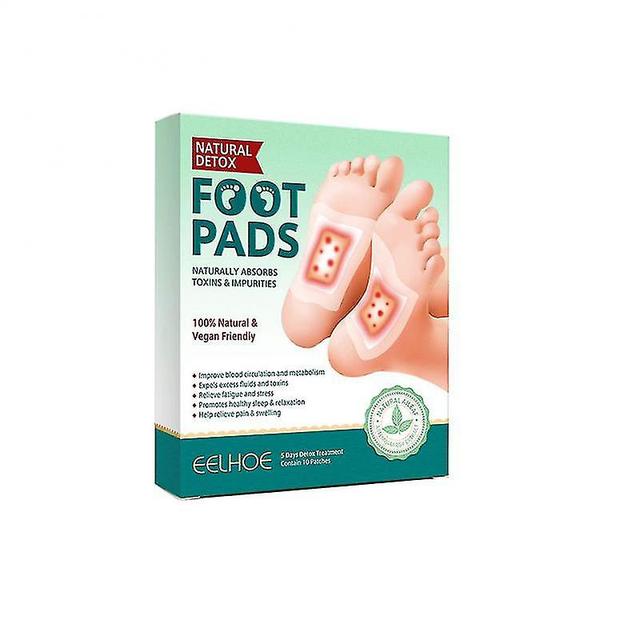 16-10pcs Wormwood Detox Foot Patch Cleansing Toxins Foot Patches Adhesive Detox Foot Pads Colour 02 10pcs on Productcaster.