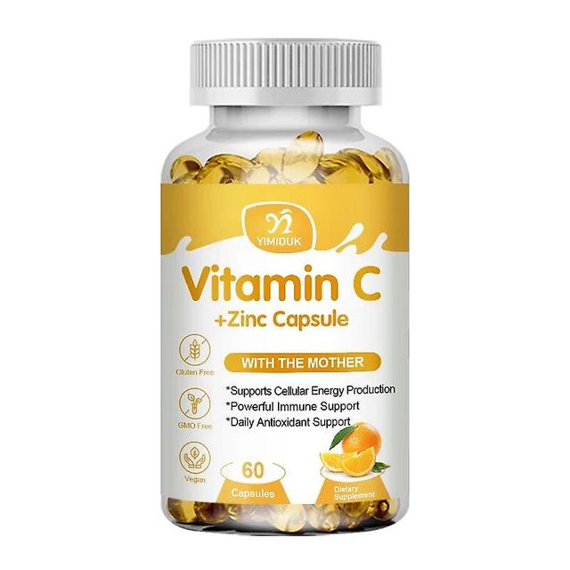 Visgaler Vitamin C With Zinc Capsules Vitamin C 1000mg And Zinc 20mg Immunity Boosting, Anti-agingand, Powerful Antioxidant 1 Bottles 120pcs on Productcaster.