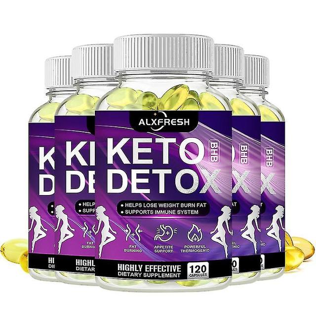 Yinyoo Diet Fast Slimming Pills 100% Organic Keto Detox Capsule Flat Belly Deep Clean&detox Provide Energy Fat Burner Lose Weight 5X Bottle 120pcs on Productcaster.