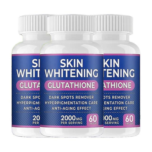 Glutathione Whitening Pills - 60 Capsules 2000mg Glutathione - Effective Skin Lightening Supplement 3 pcs on Productcaster.